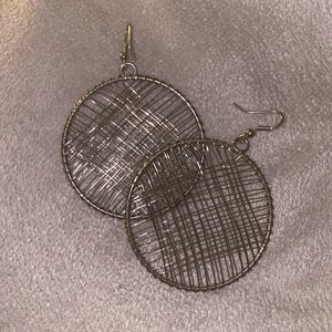 Silver Wire Hoop Earrings
